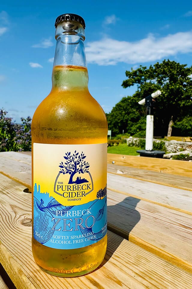 Purbeck Zero from the Purbeck Cider Company now available at the Scott Arms