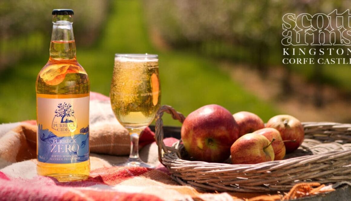 Purbeck Zero from the Purbeck Cider Company available at the Scott Arms