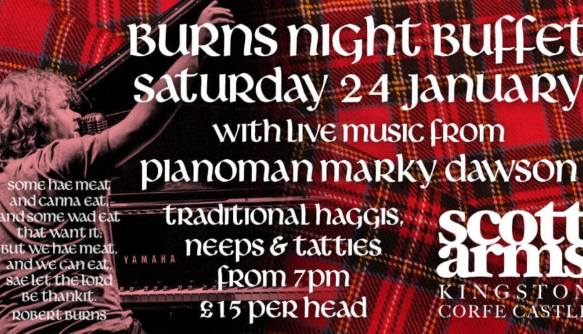 Burns Night Buffet at the Scott Arms on Saturday 24 January