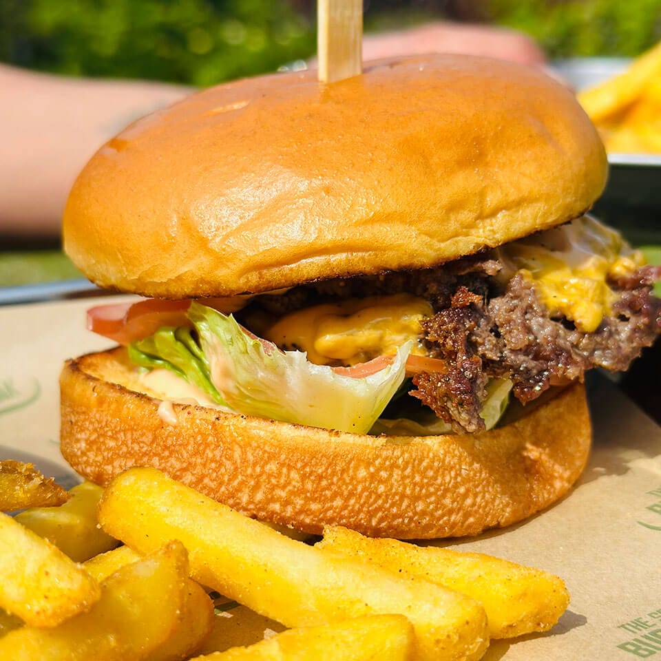 burger-shak-smashed-burger A smashed burger from the Burger Shak
